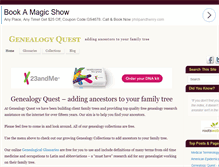 Tablet Screenshot of genealogy-quest.com